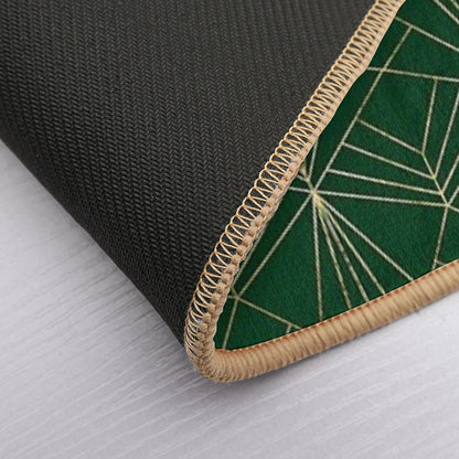 Art Deco in Emerald Green Bath Mat