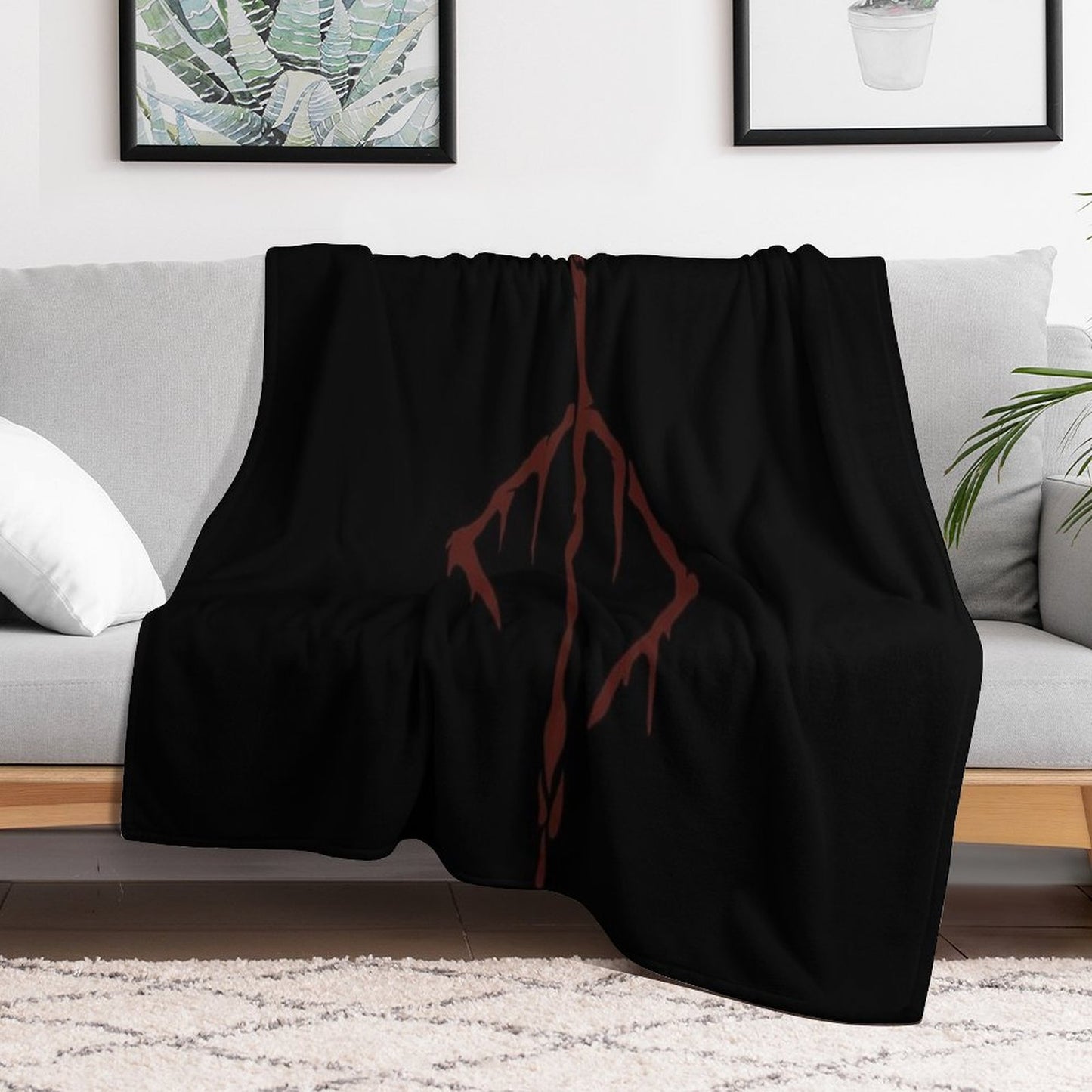Bloodborne Hunter’s Mark Throw Blanket