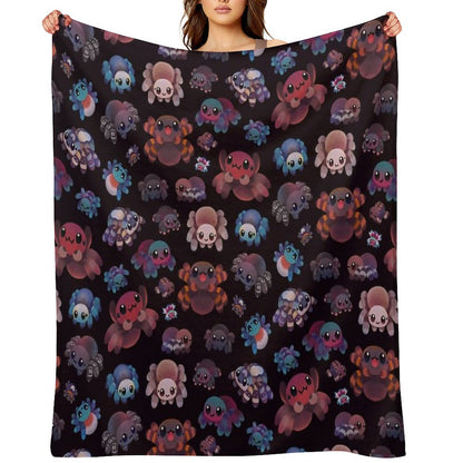 Tarantulas - Dark Throw Blanket