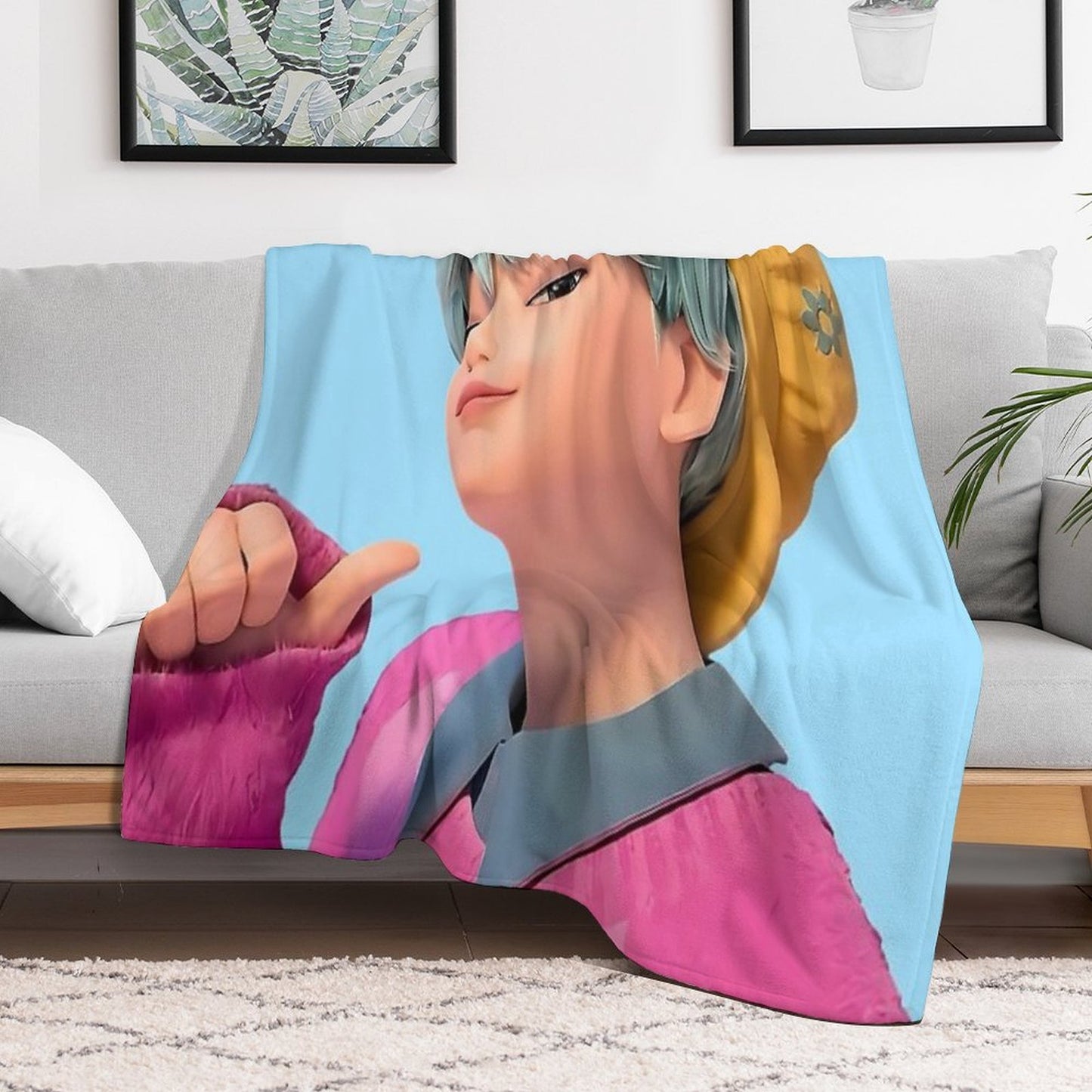 BABY Saja Boys Kpop Demon Hunters Throw Blanket