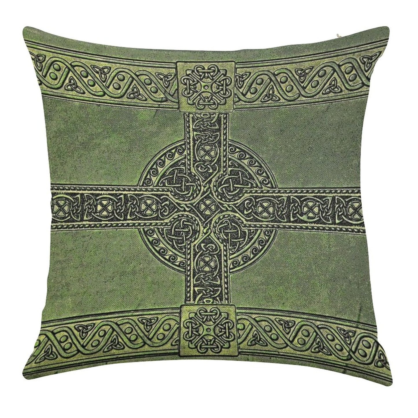 Celtic Knotwork Linen Throw Pillow Cover