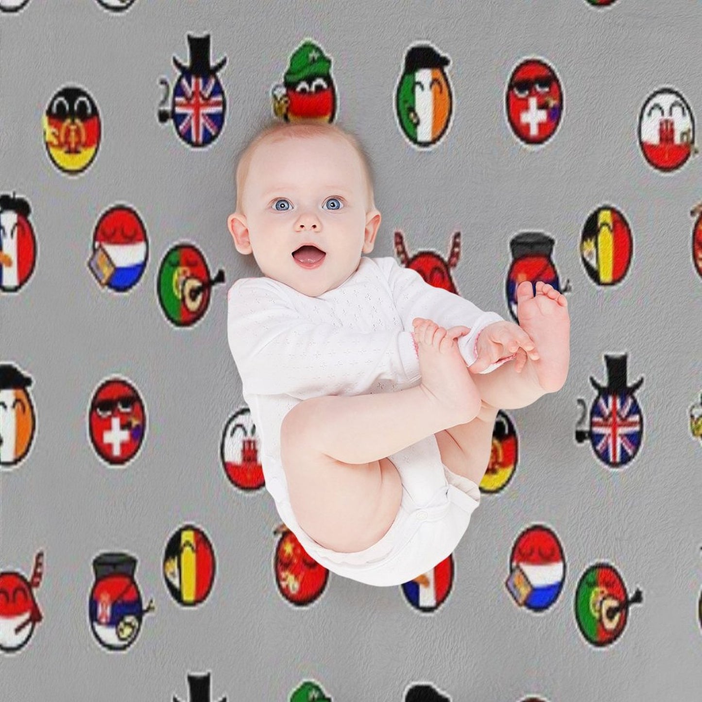 Countryballs Pack Throw Blanket