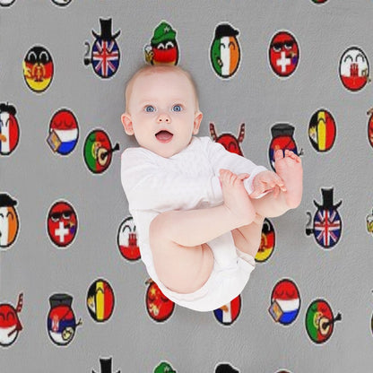 Countryballs Pack Throw Blanket