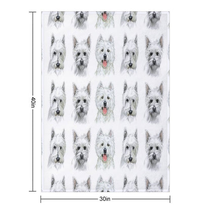 Westies Throw Blanket