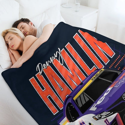 Denny Hamlin 2022 Nascar Playoffs Throw Blanket