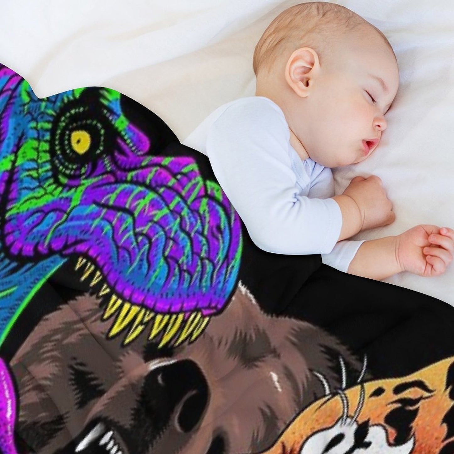 Animal Attack Throw Blanket