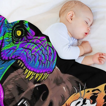 Animal Attack Throw Blanket