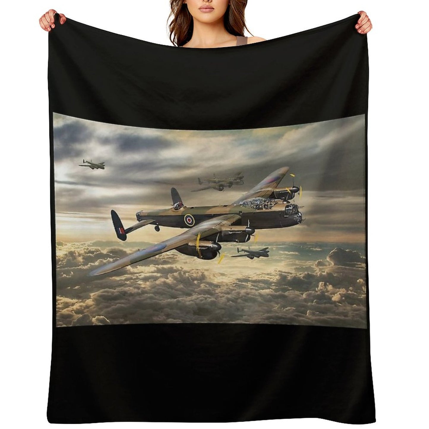 Avro Lancaster Throw Blanket