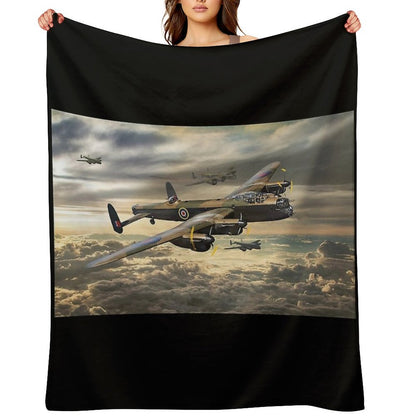 Avro Lancaster Throw Blanket