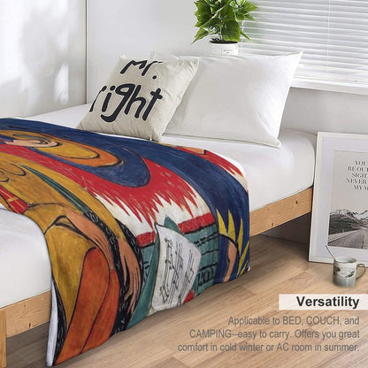 Henri Matisse - Music - Exhibition Poster Throw Blanket