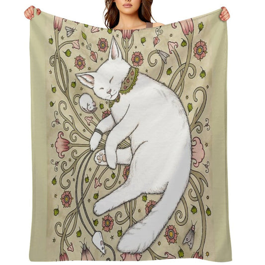 Mice And Moths Throw Blanket