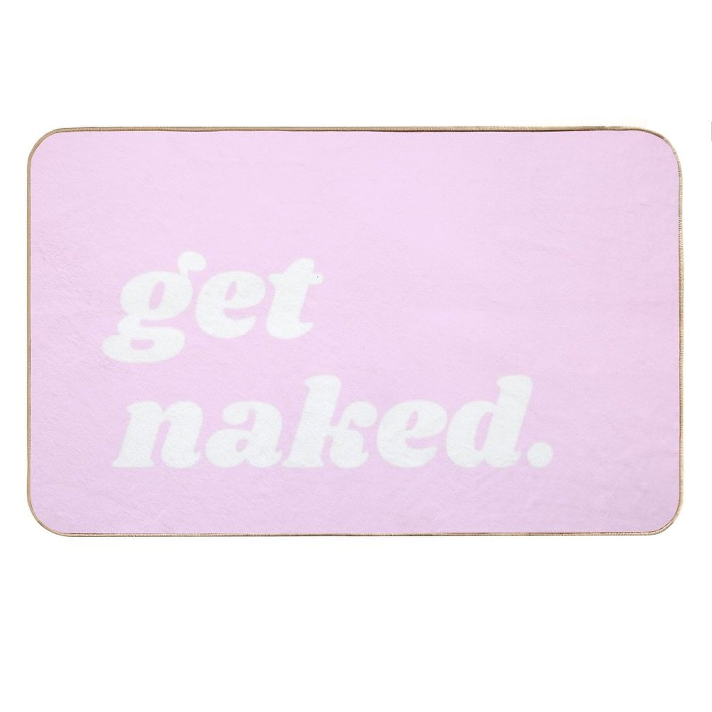 Pink Get Naked Bath Mat