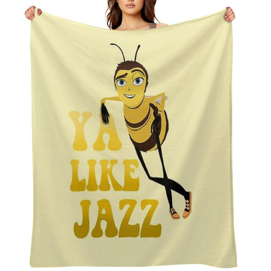Ya Like Jazz The Bee Movie Throw Blanket