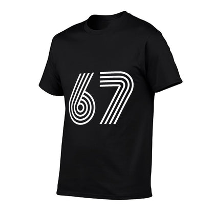 67 Funny Number Meme  Eco-friendly Material T-Shirt