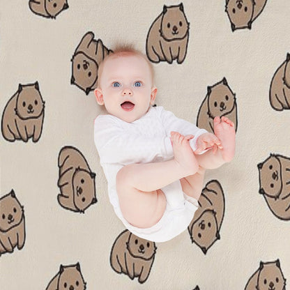 Wombat Throw Blanket