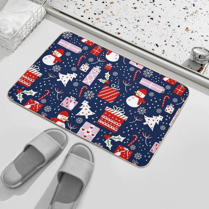 Winter Pattern Durable Bath Mat