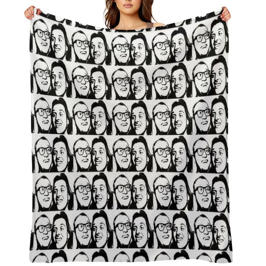 Rik Mayall And Ade Edmondson Throw Blanket