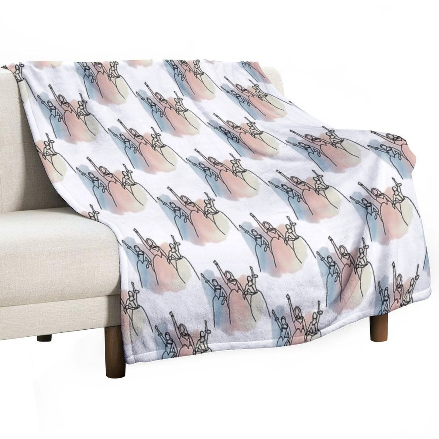Schuyler Sisters Design Throw Blanket