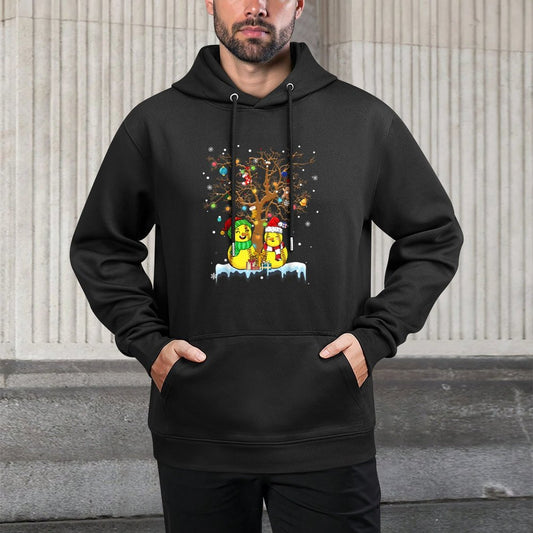 Softball Snowman Christmas Tree Funny Softball Player Pajama Layering Staple Hoodie