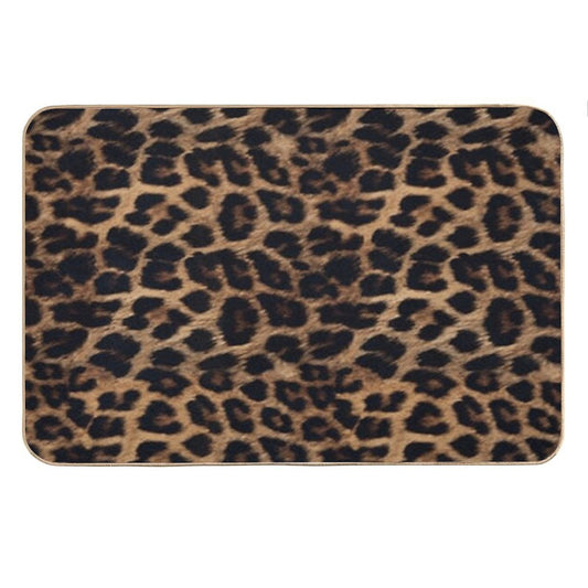 Leopard Print Bath Mat