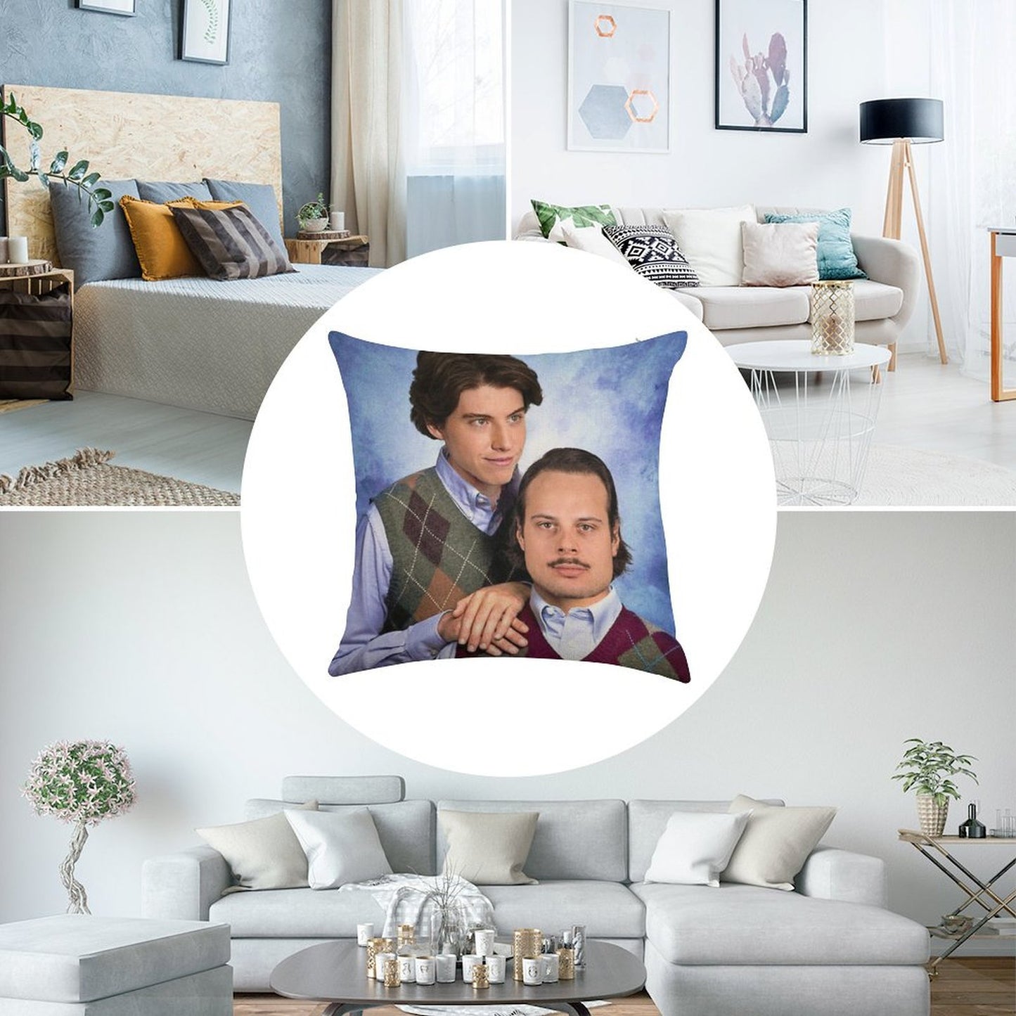Matthews + Marner Stepbrothers Linen Throw Pillow Cover
