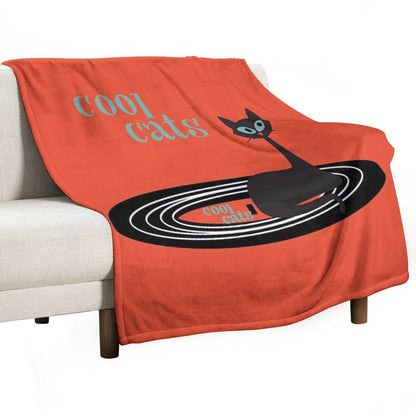 Cool Cats DJ MCM Style Throw Blanket