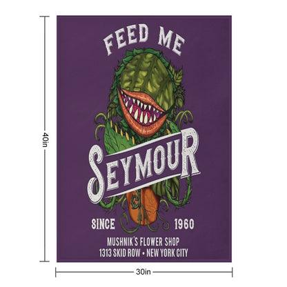 Feed Me Seymour Throw Blanket