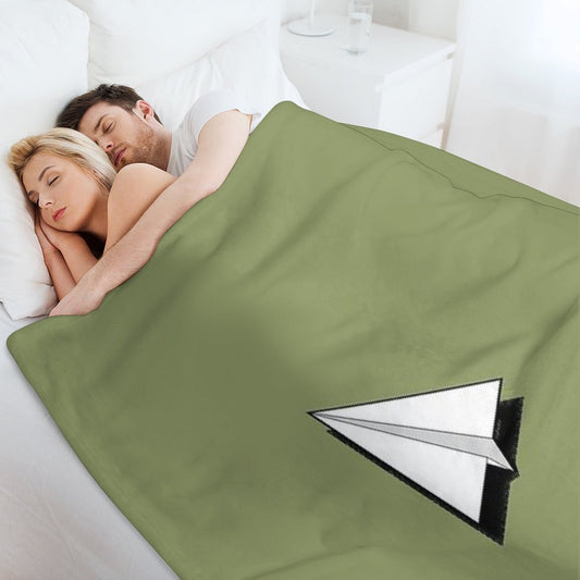 Paper Airplane 1 Throw Blanket
