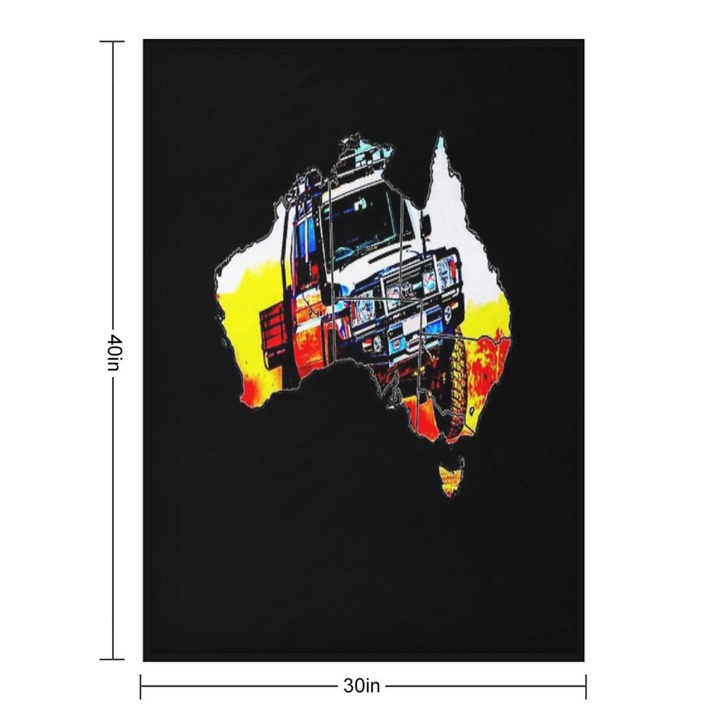 Toyota Land Cruiser 79 4wd 4x4 Throw Blanket