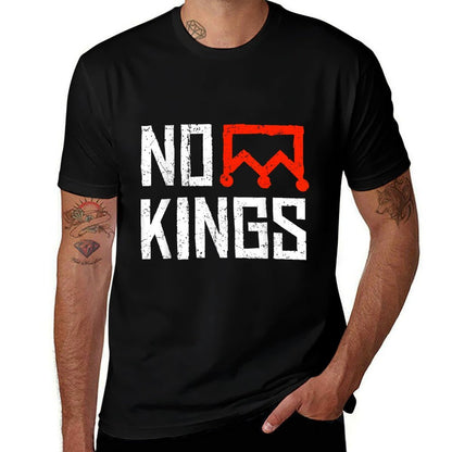 No Kings Protest Symbolic Sign  Easy-care T-Shirt