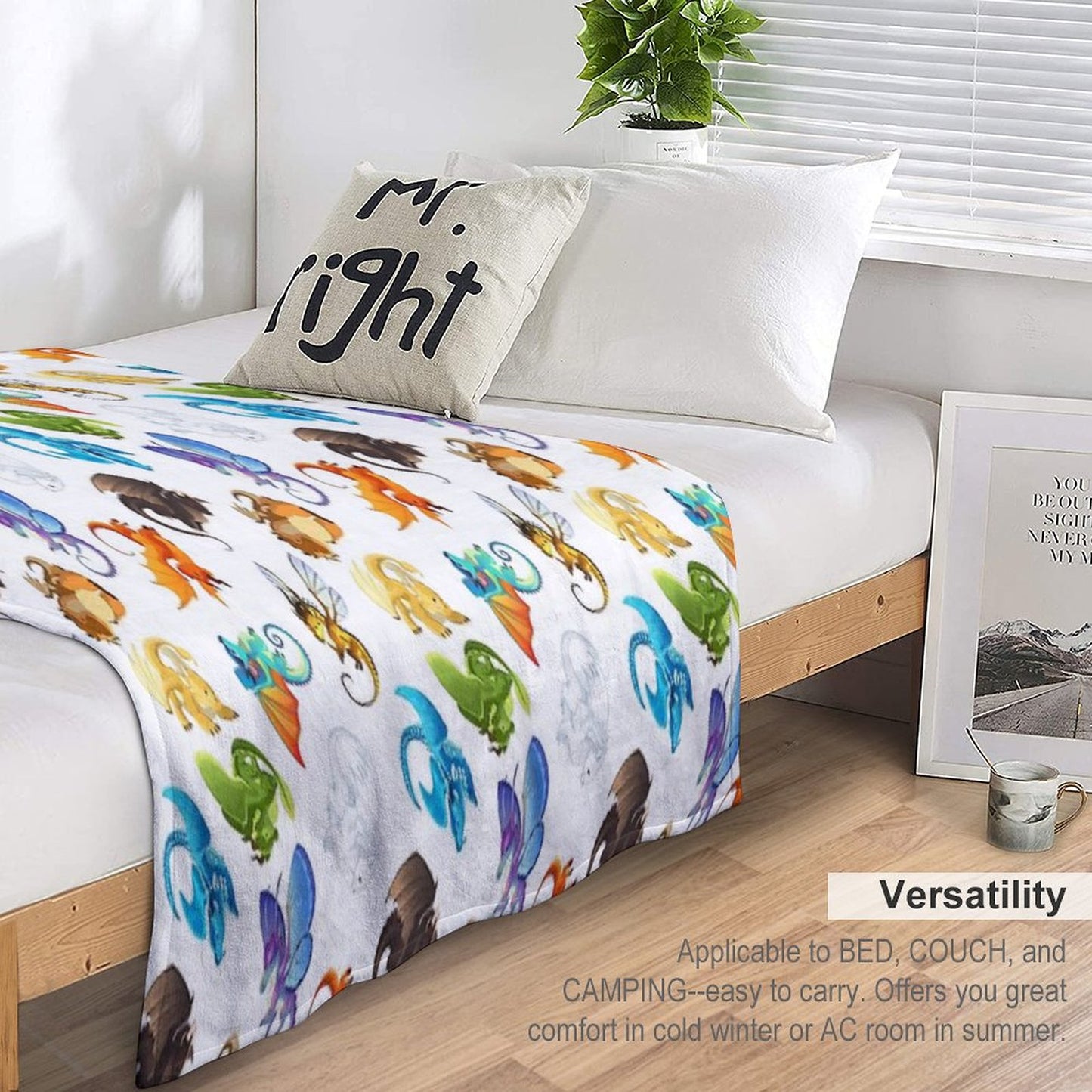 Wings of Fire Pattern Throw Blanket