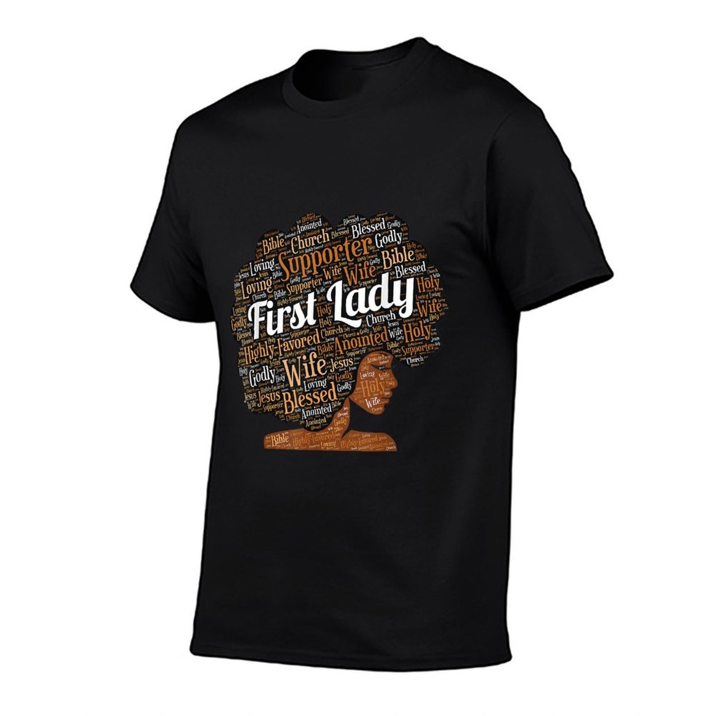 First Lady  Pastor&#39;s Wife Black Woman Afro T-Shirt