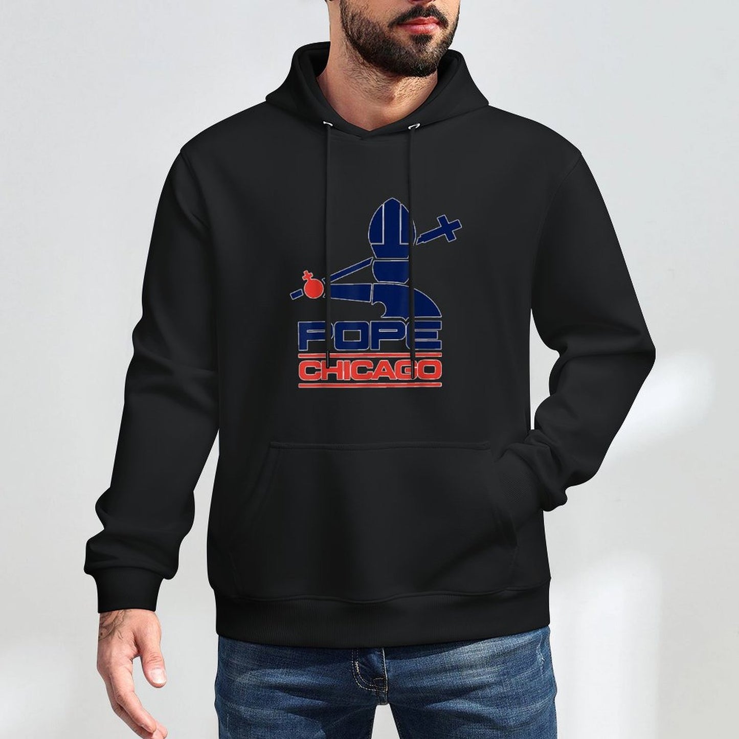 Pope Leo XIV Pope Chicago Medium-Weight Fabric Hoodie