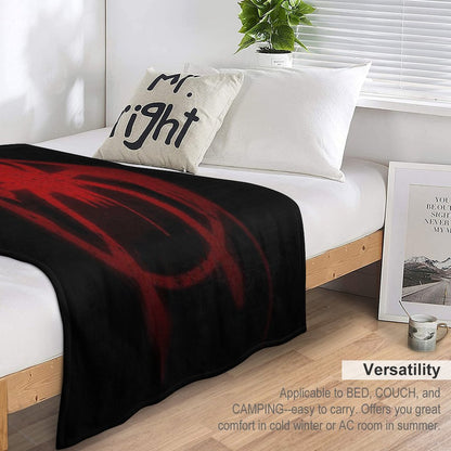 Miles Morales Spider Symbol Throw Blanket