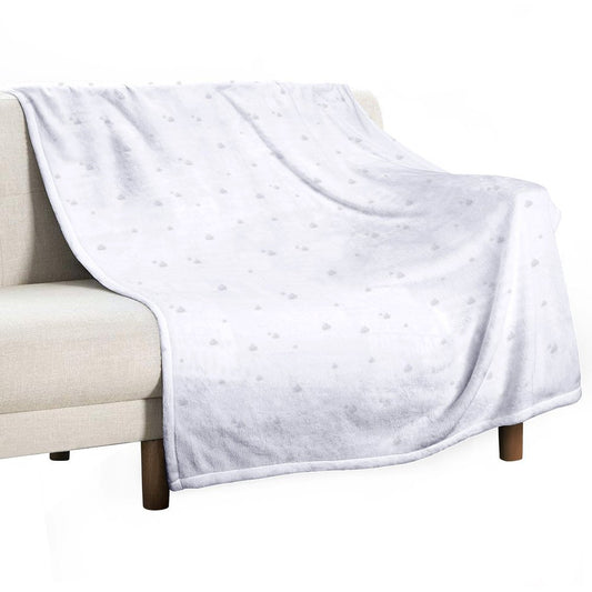 Grey Skies Painterly  Pattern Throw Blanket