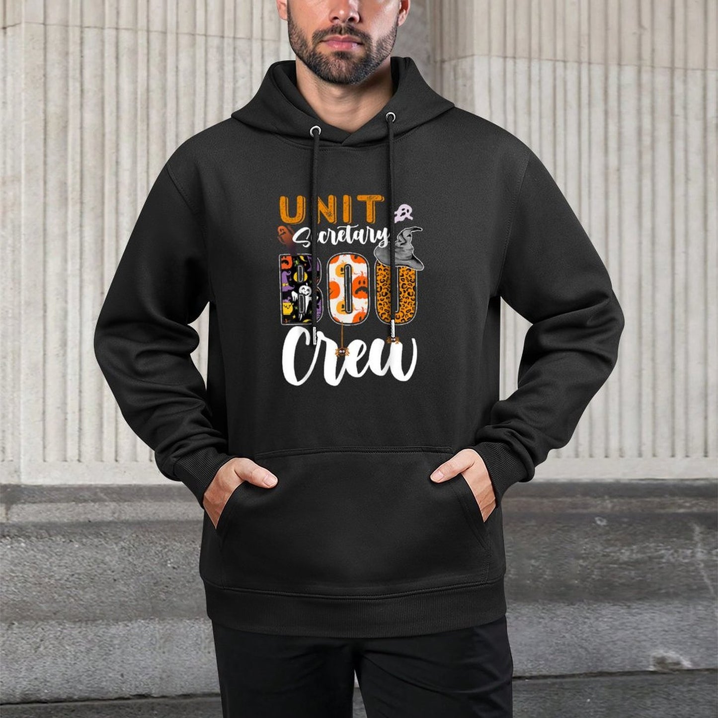 Unit Secretary Boo Crew Halloween Matching Hospital Easy Care Hoodie