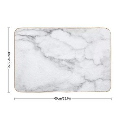 White Marble Bath Mat