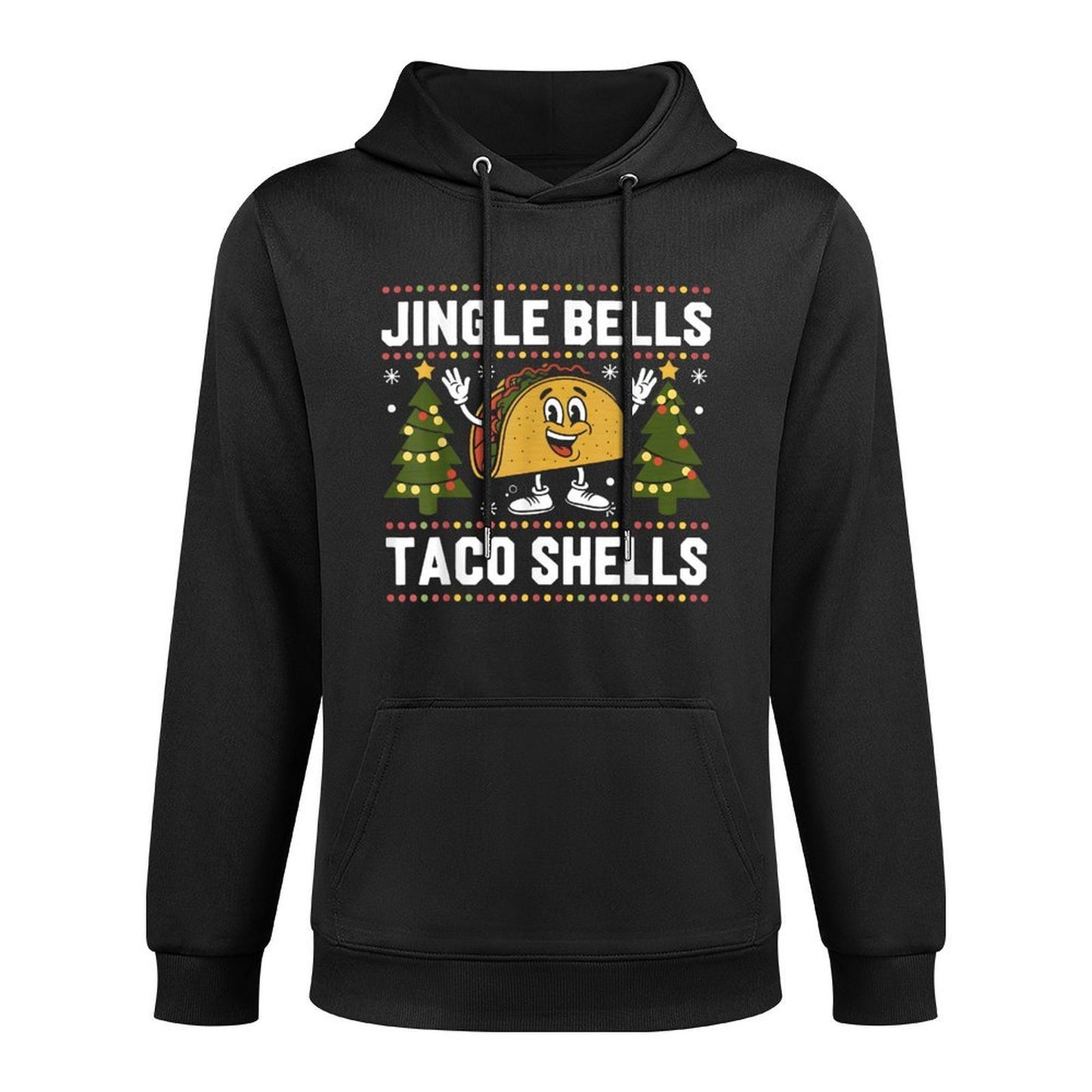 Christmas Jingle Bells Taco Shells Funny Xmas Tacos Lover Colorfast Hoodie