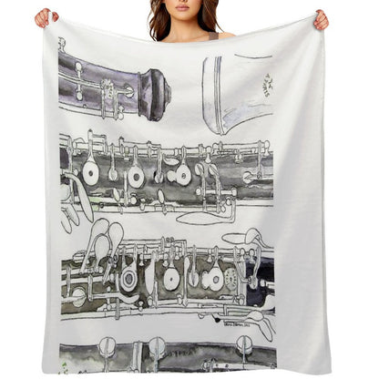 The Oboe Throw Blanket
