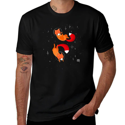 Space Foxes  Cotton T-Shirt