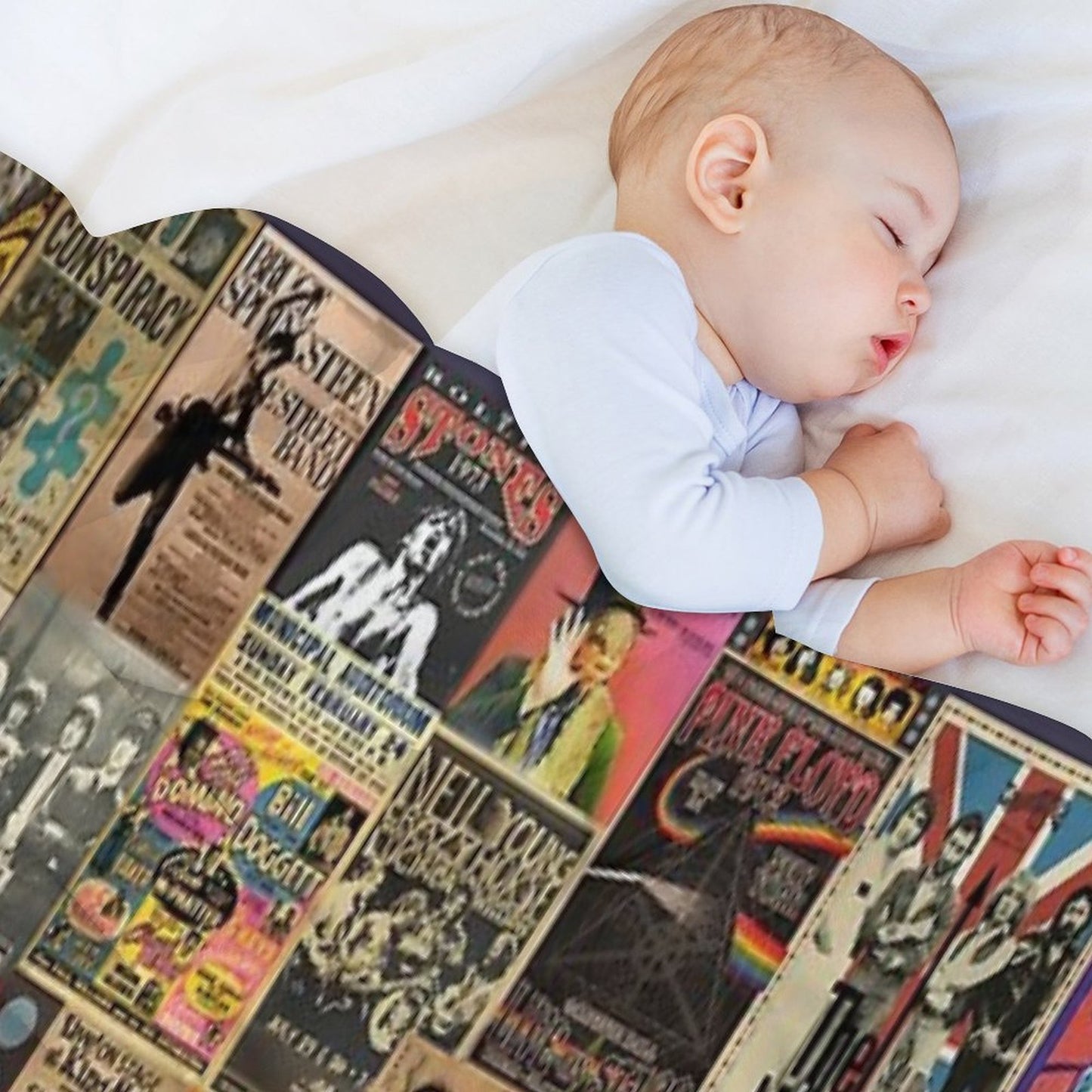 Rock N' Roll Stories Throw Blanket