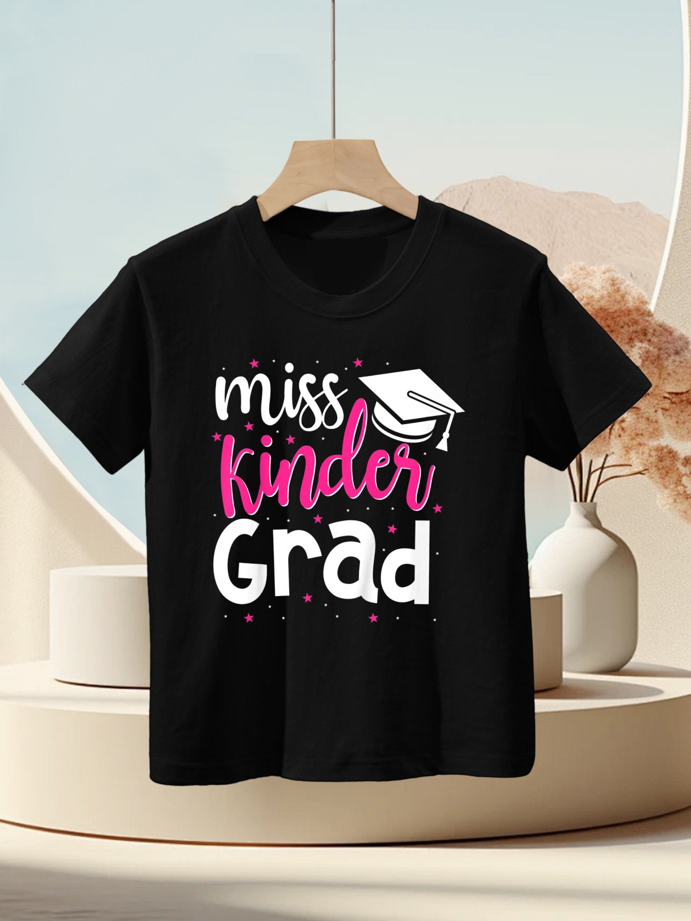 Kids Kids Miss Kinder Grad Kindergarten Graduation Kids T-Shirt