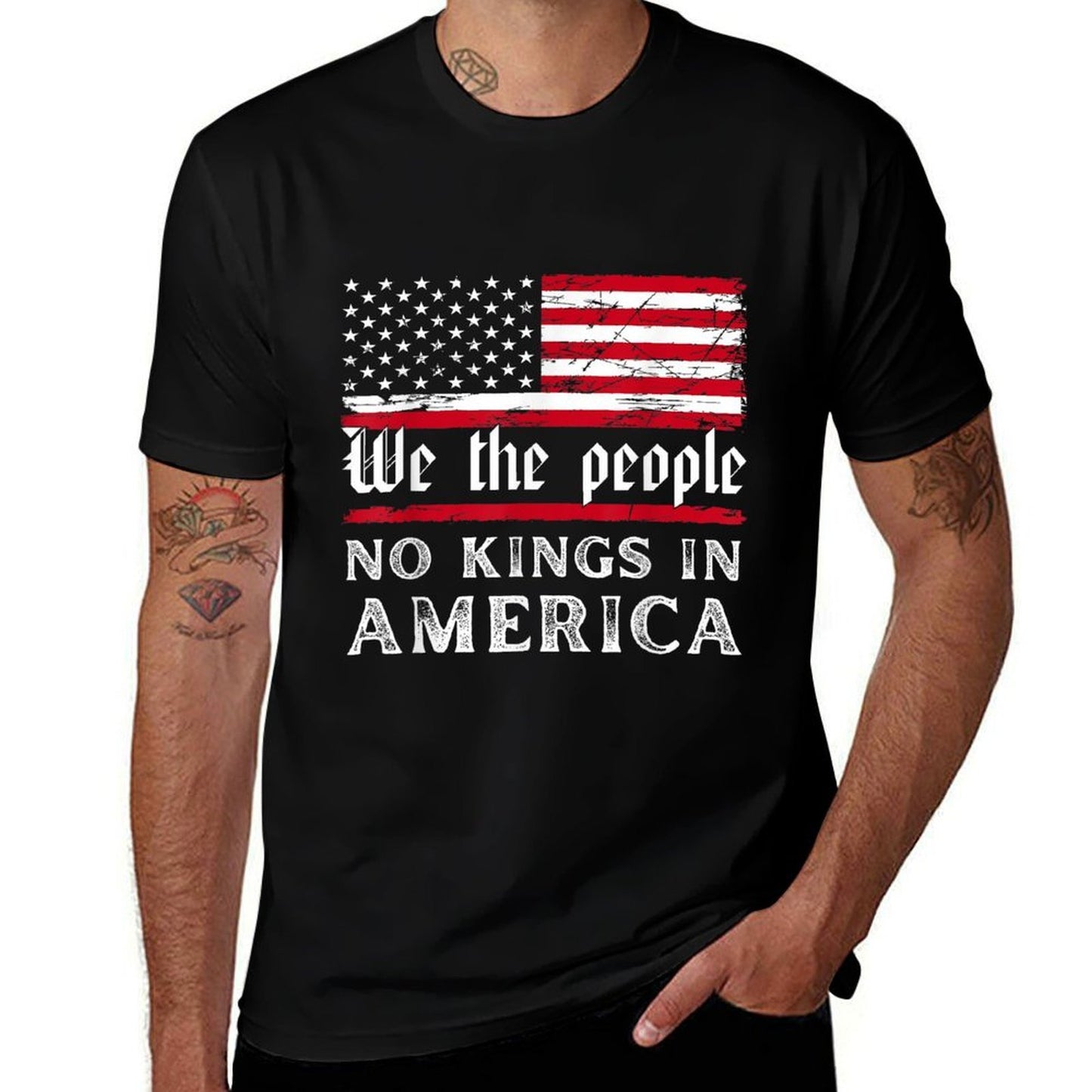 No Kings In America We The People  Affordable Price T-Shirt