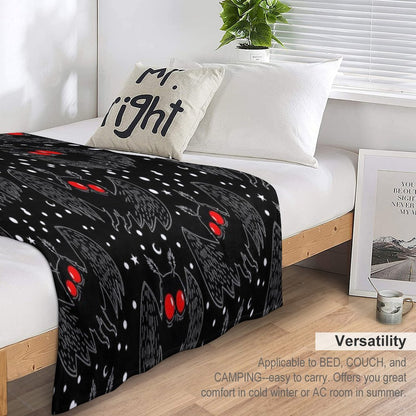 Mothman Night Throw Blanket