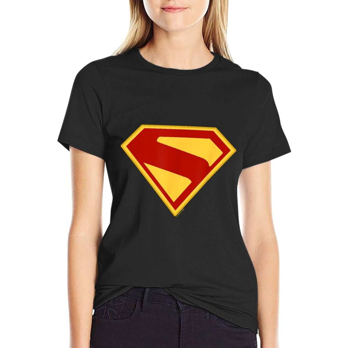 SUPERMAN (2025 Movie) S-Shield  Polyester Blend T-Shirt