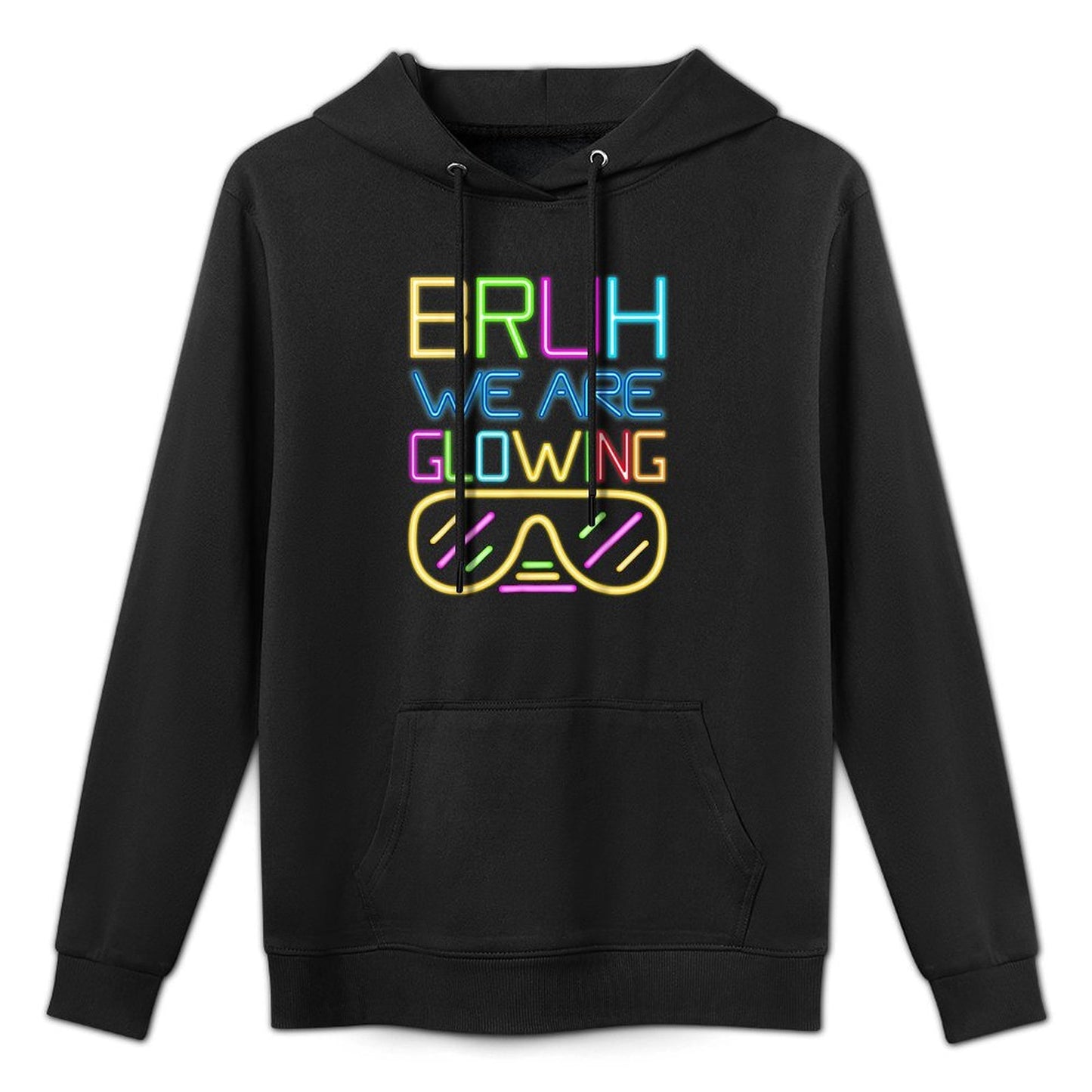 Retro Bruh We Are Glowing In My Glowing Era Colorful Versatile Streetwear Hoodie