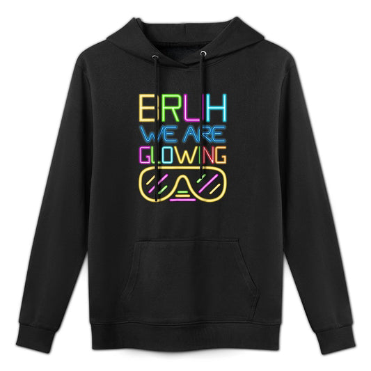 Retro Bruh We Are Glowing In My Glowing Era Colorful Versatile Streetwear Hoodie