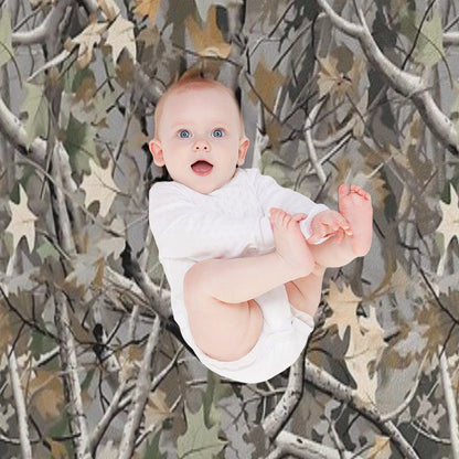 Camouflage Reel Tree Pattern Designs Throw Blanket