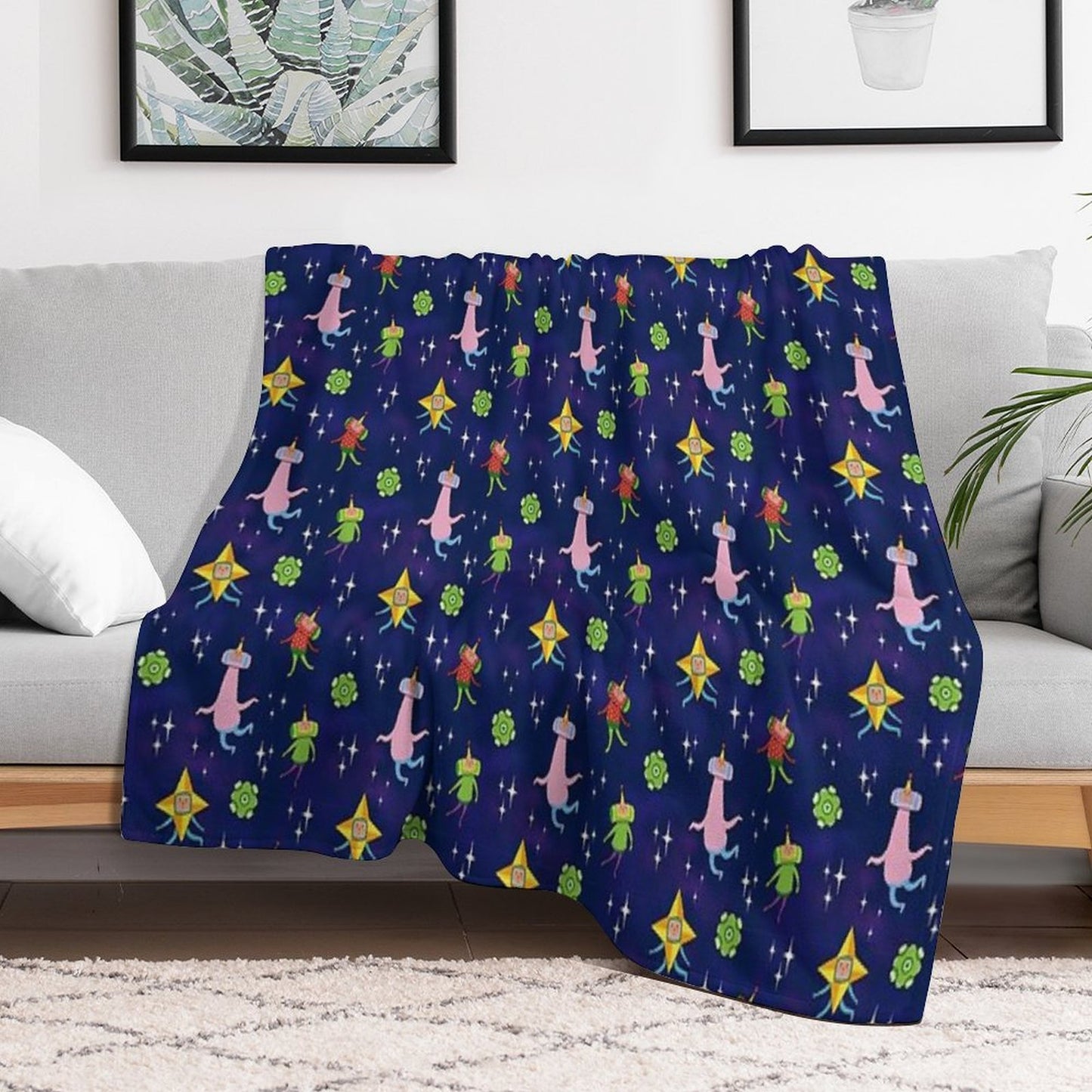 Katamari Space Pattern Throw Blanket