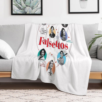 Falsettos Revival Throw Blanket